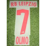 Dani Olmo RB Leipzig Flock Set in Matchworn Size für Home Trikot 2022/23