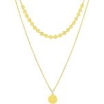 Goldene Elegante Goldketten mit Anhänger aus Silber 18 Karat für Damen 