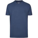 Marineblaue Unifarbene Oversize Kurzärmelige Daniel Hechter Rundhals-Ausschnitt T-Shirts aus Baumwolle für Herren Größe XXL 2-teilig 