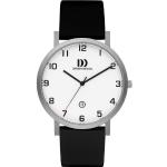 Weiße 3 Bar wasserdichte Danish Design Herrenarmbanduhren mit Analog-Zifferblatt mit Mineralglas-Uhrenglas mit Titanarmband 