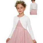 Reduzierte Weiße Elegante Kinderübergangsjacken mit Knopf aus Samt für Mädchen für den für den Frühling 