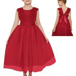 Reduzierte Rote Elegante Kinderfestkleider aus Tüll für Mädchen für den für den Sommer 