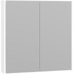 Weiße Scanbad Spiegelschränke matt mit Schublade Breite 50-100cm, Höhe 50-100cm, Tiefe 50-100cm 