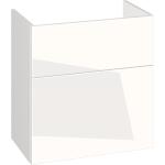 Weiße Dansani Waschbeckenunterschränke & Badunterschränke aus Glas mit Schublade Breite 50-100cm, Höhe 50-100cm, Tiefe 50-100cm 