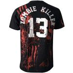 Darkside Zombie Killer 13 Black Death Men's Black T-Shirt