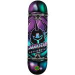 Darkstar Skateboard, komplett eloxiert, Aqua/Violett, 20,3 cm