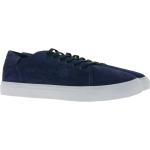 Darkwood Sneaker Nubukleder Low-Top Schnür-Schuhe blau