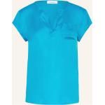 Reduzierte Neonblaue Darling Harbour Shirts mit Tasche aus Viskose für Damen Größe M für den für den Sommer 