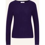 Reduzierte Dunkellilane Darling Harbour Kaschmir-Pullover aus Wolle für Damen Größe XS 