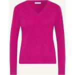 Reduzierte Fuchsiafarbene Darling Harbour Kaschmir-Pullover aus Wolle für Damen Größe S 