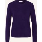 Reduzierte Dunkellilane Darling Harbour Kaschmir-Pullover aus Wolle für Damen Größe S 