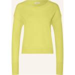 Gelbe Darling Harbour Kaschmir-Pullover aus Wolle für Damen Größe M 