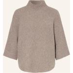 Reduzierte 3/4-ärmelige Darling Harbour Stehkragen Kaschmir-Pullover aus Wolle für Damen Größe XS 