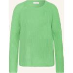 Reduzierte Apfelgrüne Darling Harbour Kaschmir-Pullover aus Wolle für Damen Größe XS 