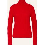 Reduzierte Rote Darling Harbour Stehkragen Kaschmir-Pullover aus Wolle für Damen Größe M 