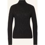 Reduzierte Schwarze Darling Harbour Stehkragen Kaschmir-Pullover aus Wolle für Damen Größe XS 