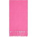 Reduzierte Pinke Darling Harbour Kaschmir-Schals mit Fransen aus Wolle für Damen Einheitsgröße 