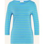 Himmelblaue 3/4-ärmelige Darling Harbour T-Shirts aus Baumwollmischung für Damen Größe S 