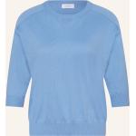 Hellblaue Darling Harbour Strickshirts aus Baumwollmischung für Damen Größe L 