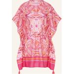 Pinke Darling Harbour Tunika-Blusen mit Quasten aus Baumwolle für Damen Größe S 