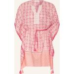 Pinke Darling Harbour Tunika-Blusen mit Quasten aus Baumwolle für Damen Größe M 