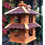 Rote Futterhäuser & Vogelhäuser aus Holz 
