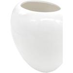 Weiße Moderne 33 cm Bodenvasen & Vasen für Pampasgras 33 cm glänzend 