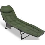 Daromigo Karpfenliege, Angelliege Bed Chair mit Aufbewahrungstasche, Faltbar, Maximale Belastung 150 kg, 200 x 64 x 32 cm, Gepolstertes Campingbett