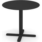 Schwarze Industrial EMU Gartenmöbel Runde Design Tische 80 cm 