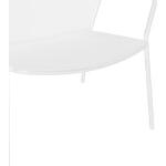 Weiße Moderne EMU Gartenmöbel Gartenstühle Metall lackiert stapelbar Höhe 50-100cm, Tiefe 50-100cm 
