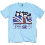 Blaue Kurzärmelige The Beatles Herrenbandshirts aus Baumwolle Größe XXL 