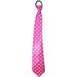 Das Kostümland Fifties Krawatte mit Punkten Pink
