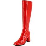 Rote Lack-Optik Das Kostümland Kostüm Schuhe aus Lackleder für Damen Größe 37 