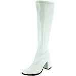 Weiße Lack-Optik Das Kostümland Kostüm Schuhe aus Lackleder für Damen Größe 40 