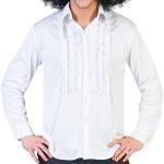 Weiße Funny Fashion Rüschenhemden für Herren Größe XL 