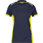 Neongelbe Bestickte Shirts mit Tasche für Damen Größe XS 