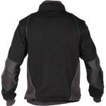 Schwarze Dassy Herrensweatshirts mit Reißverschluss Größe L 