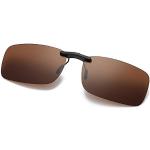 DAUCO polarisierte Sonnenbrille für Brillenträger Überzieh-Sonnenbrille mit Brillen-Etui für Herren und Damen Sonnenbrillen-Clip
