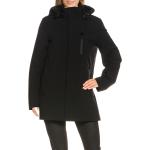 Schwarze Woolrich Daunenjacken mit Kapuze mit Kapuze für Damen Größe XL für den für den Winter 