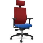 Schwarze Dauphin Bürostühle mit Kopfstütze aus Stoff mit Armlehne Breite 0-50cm, Höhe 0-50cm, Tiefe 0-50cm 