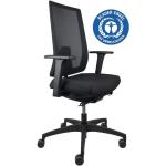 Schwarze Dauphin Nachhaltige Ergonomische Bürostühle & orthopädische Bürostühle  mit Armlehne Breite 0-50cm, Höhe 0-50cm, Tiefe 0-50cm 