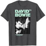 Graue Elegante David Bowie Damenbandshirts Größe S 