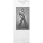 Weiße Langärmelige David Bowie Damenbandshirts maschinenwaschbar Größe 4 XL 
