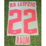 David Raum RB Leipzig Flock Set in Matchworn Size für das Home Trikot 2022/23