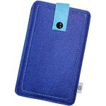 Blaue Samsung Galaxy J5 Cases 2017 mit Knopf aus Filz mit Band 