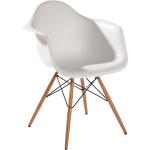 Weiße Vitra Stühle aus Ahorn Breite 50-100cm, Höhe 50-100cm, Tiefe 50-100cm 