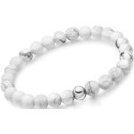Nickelfreie Weiße Perlenarmbänder Versilberte aus Stahl handgemacht für Damen zum Muttertag 
