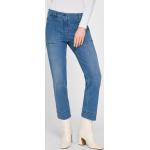 Blaue Ankle-Jeans aus Baumwolle maschinenwaschbar für Damen Größe L Petite 