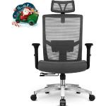 Reduzierte Graue Moderne Ergonomische Bürostühle & orthopädische Bürostühle  aus Stoff mit verstellbarer Rückenlehne Breite 100-150cm 