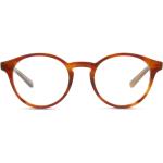 Orange Panto-Brillen aus Kunststoff für Herren 